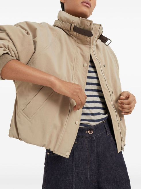 long-sleeve down jacket